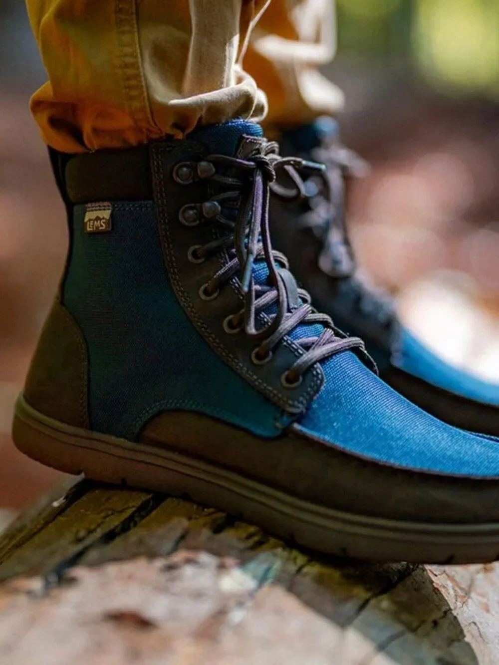 Lems Boulder Boot in Navy Stout, Size 12 Men / 13.5 Women